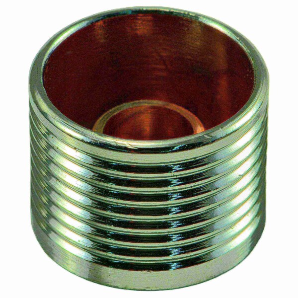 Midwest Fastener Socket Spoke Screw Cap, 3/8 in Dia, Chrome, Brass 5 PK 30186 - main